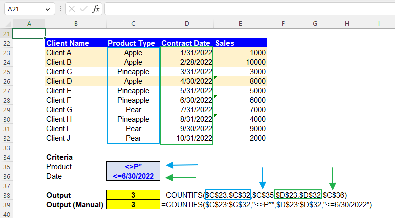 COUNTIFS Function In Excel Explained LiveFlow