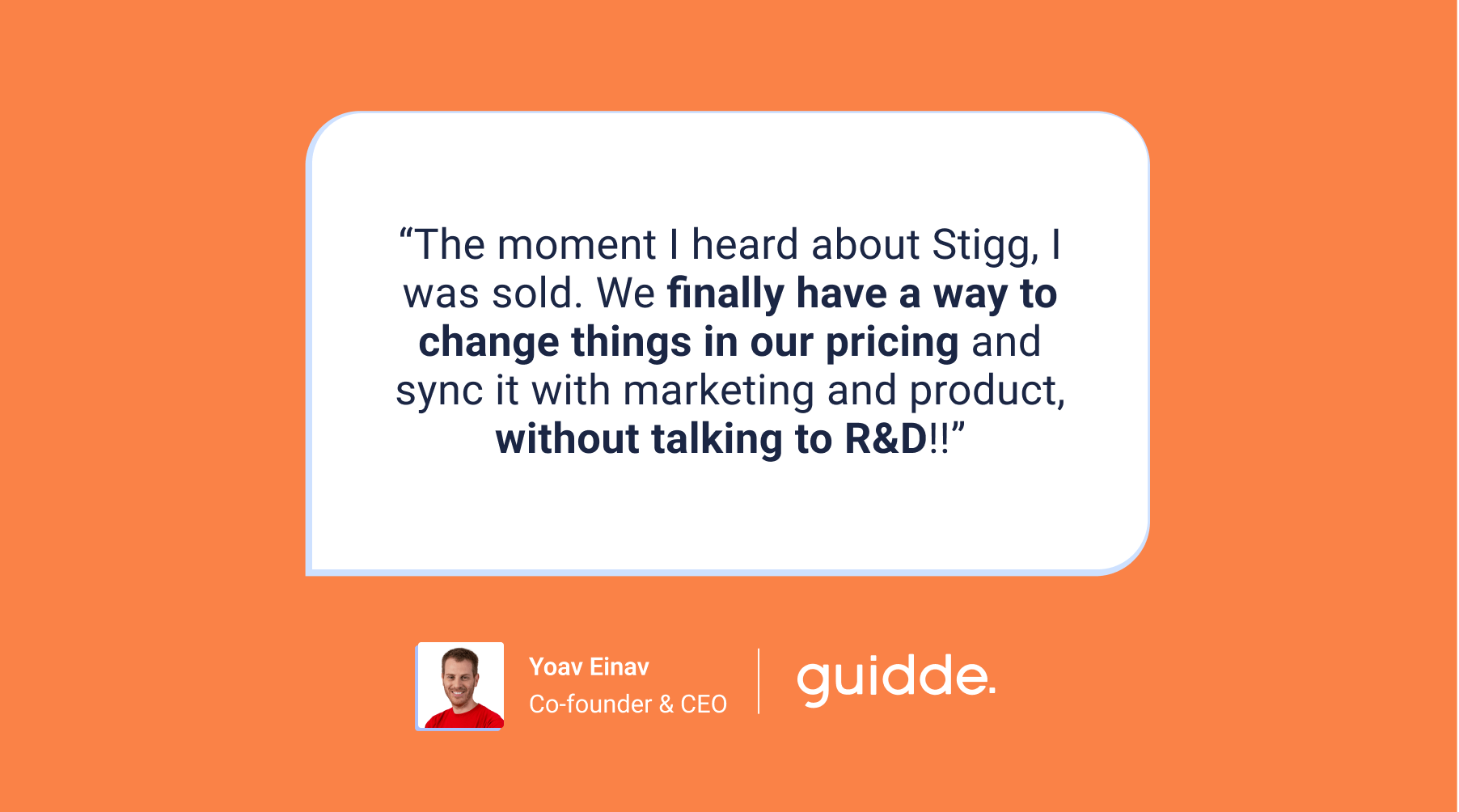 Stigg | Guidde builds better pricing plans, using minimal R&D resources ...
