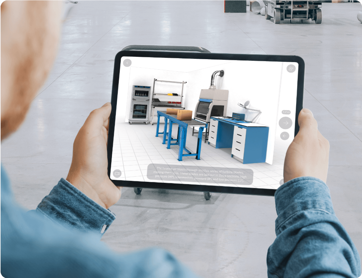 Viewing Jig in tablet device.