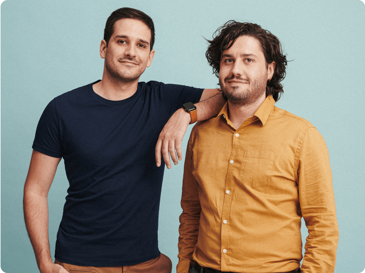 Co-Founder and CTO Numa Bertron on the left, Co-Founder and CEO Zac Duff on the right.