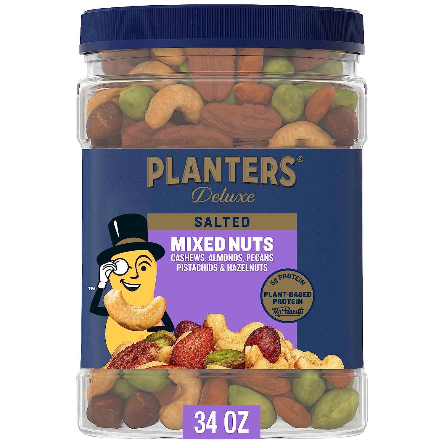 [Amazon] Prime PLANTERS Deluxe Salted Mixed Nuts, 34 oz. 10.98 (was