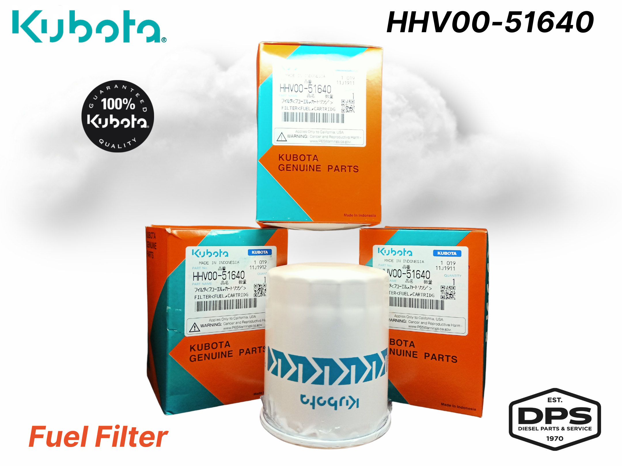 Kubota Filter Kit SVL902 Diesel Parts & Service