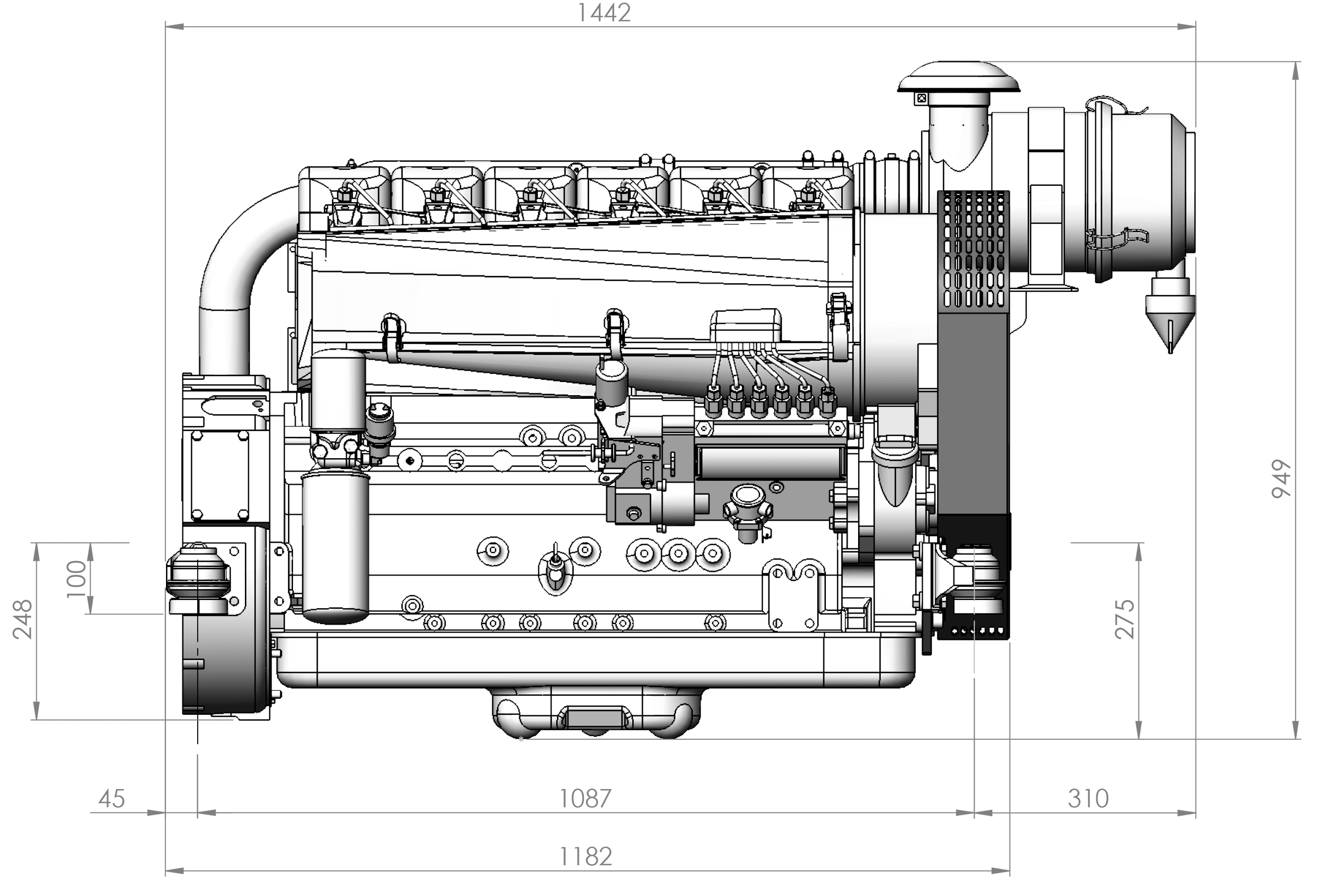 Deutz Diesel Engine F6L912 Diesel Parts & Service