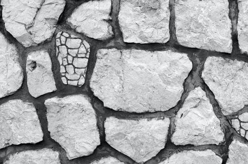 Full Frame Shot of Cracked Stone Photo