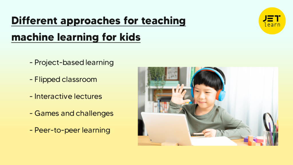 Different approaches for teaching machine learning for kids