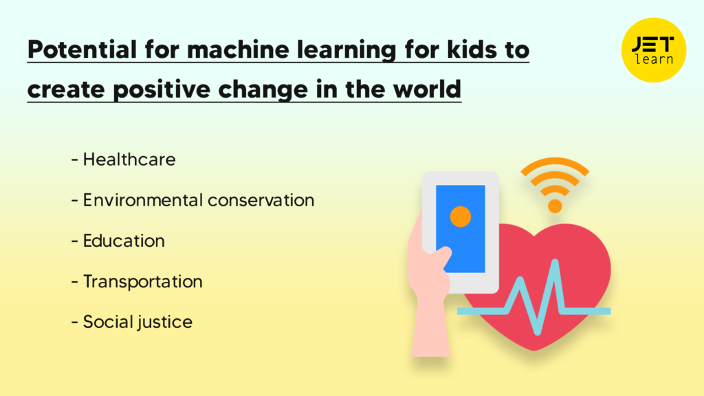 Potential for machine learning for kids to