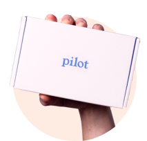 hand holding pilot box