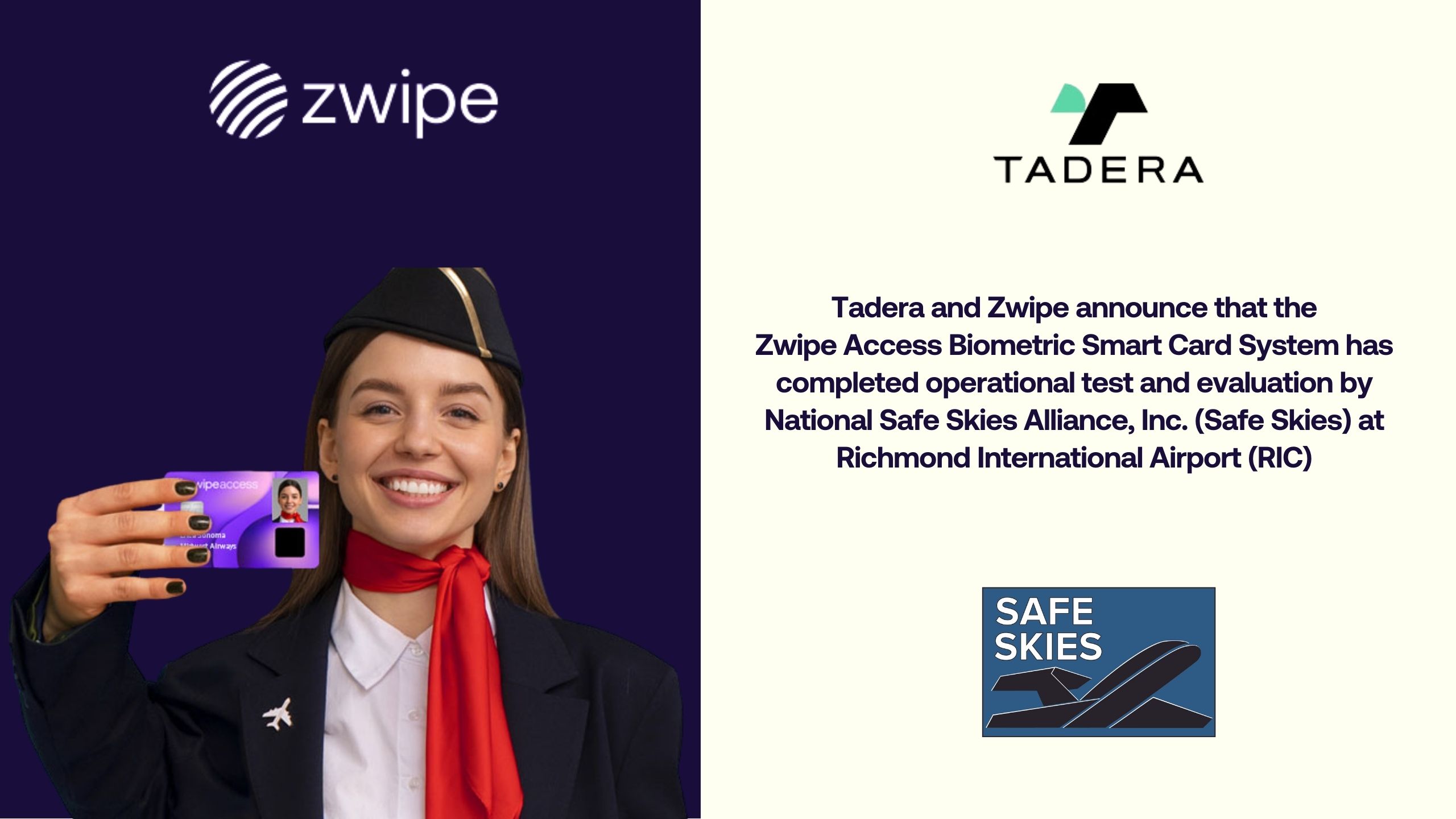 Tadera and Zwipe announce that the Zwipe Access Biometric Smart Card