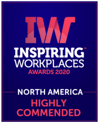 Evidation award for most inspiring workplaces