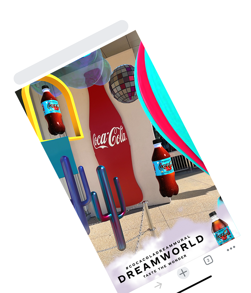 The CocaCola Company 'The CocaCola Dreamworld Mural' AR Activation