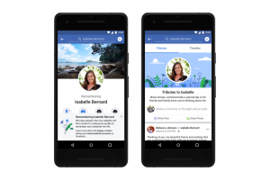 Facebook and Instagram can memorialise the deceased person's profile, with the word 'Remembering' before their name.