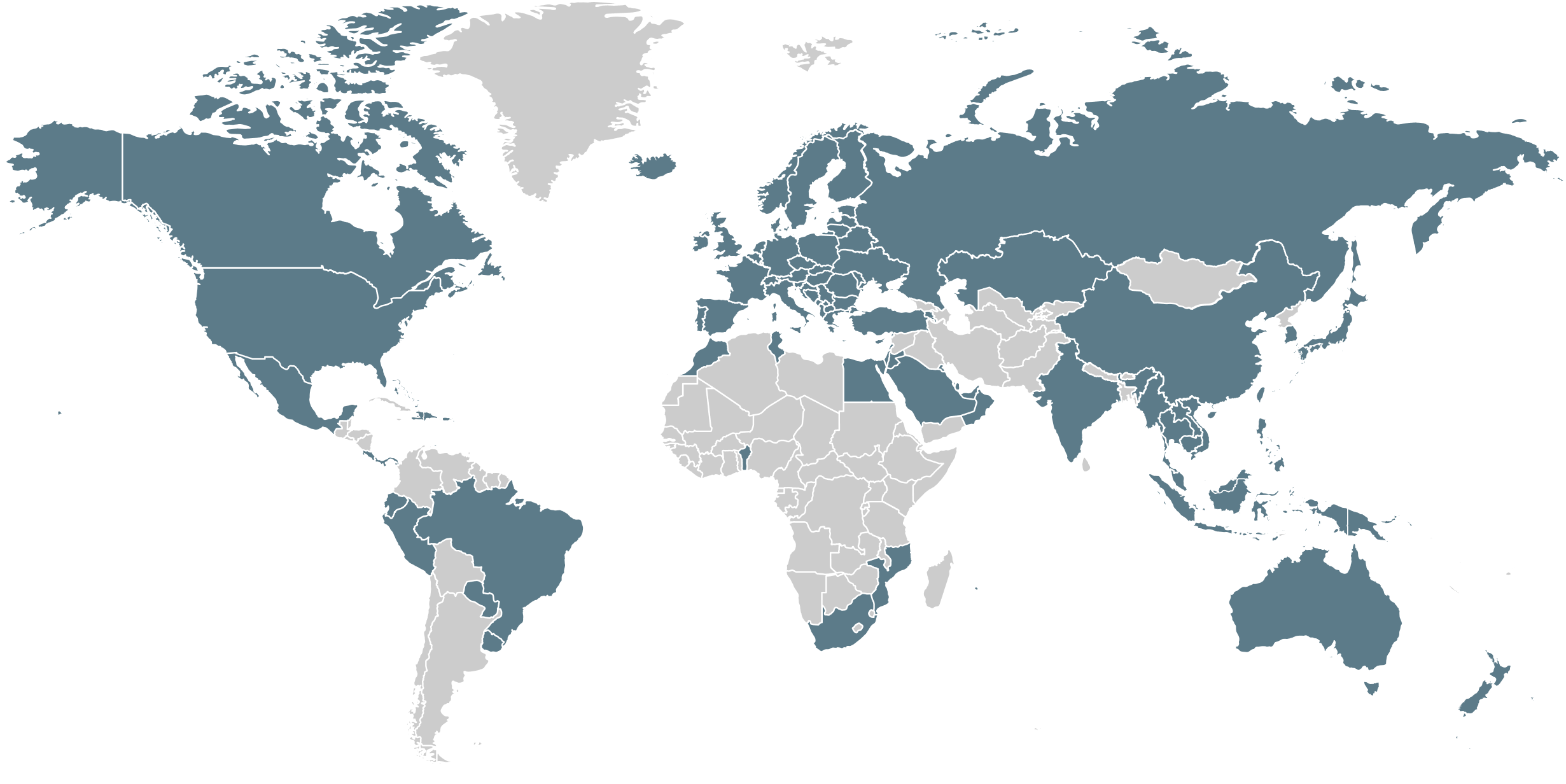 G-III manufacturing and sourcing global map
