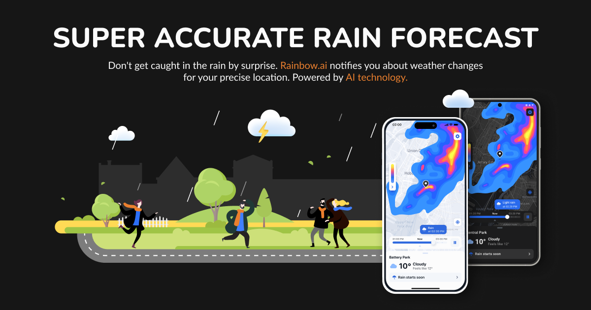 Rainbow Weather: AI Forecast, Local Radar, Hurricane Tracker