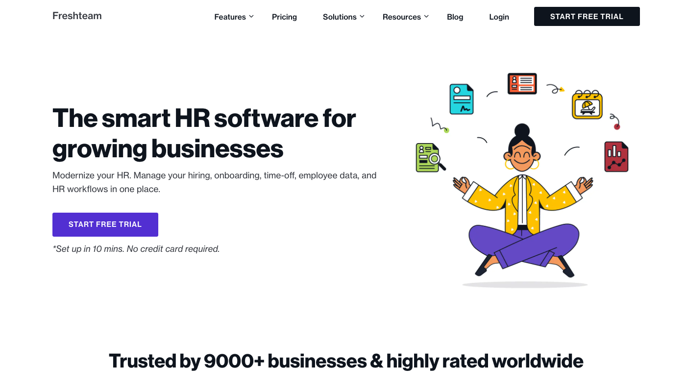 5 of the Top HR Software for Startups