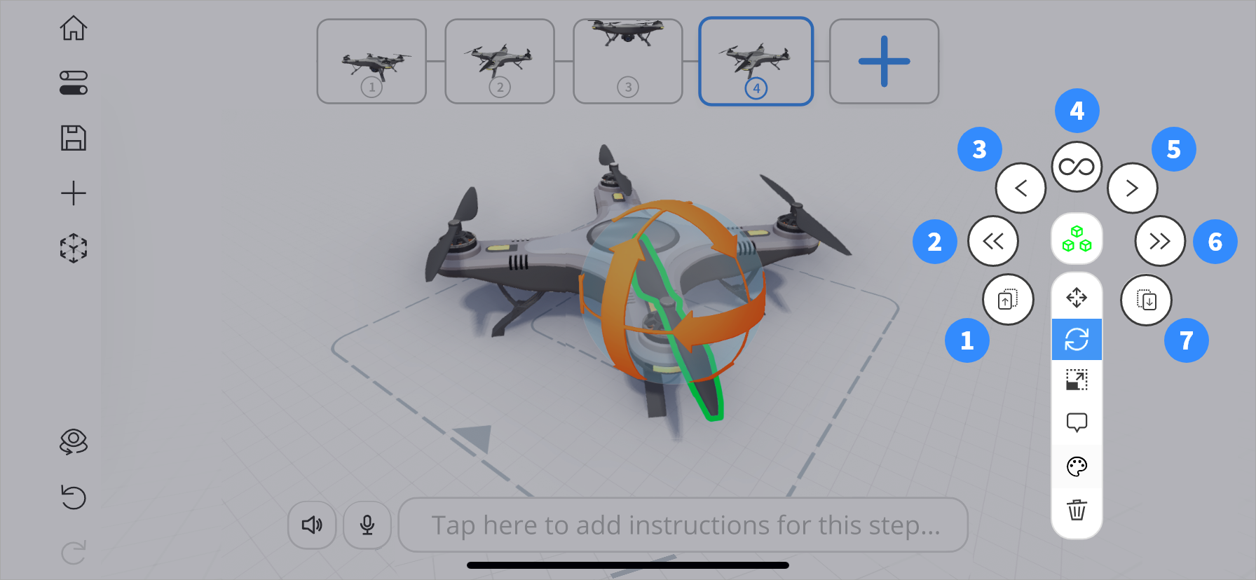 Opened replicate tool in JigSpace app