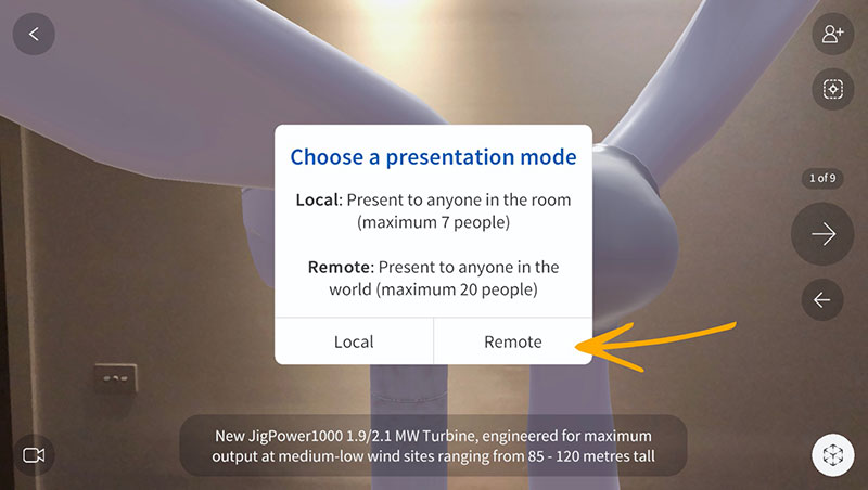 Remote-AR_2_Choose-Presentation-Mode_Jig-Workshop_Wind-Turbine-1