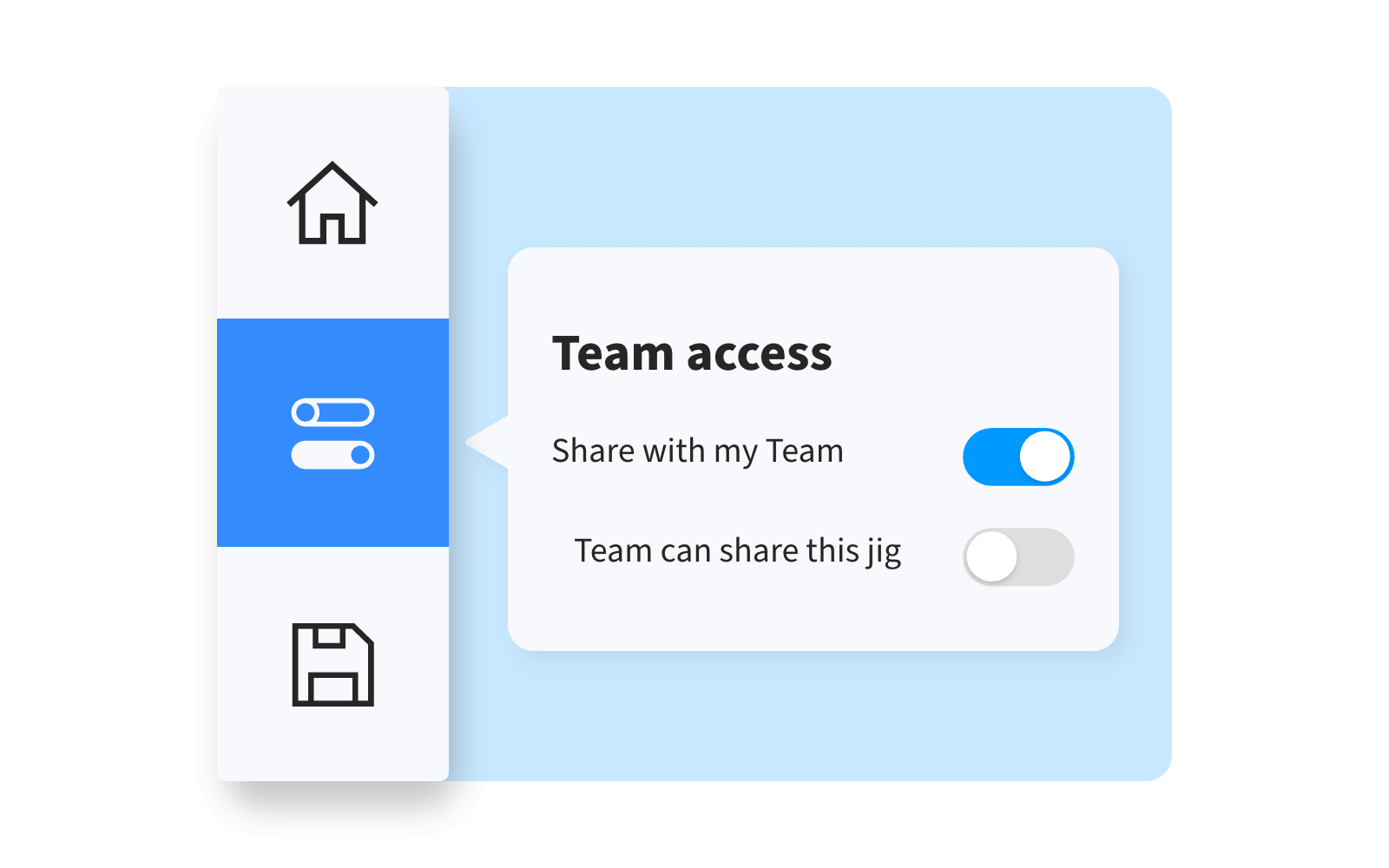 Team access setting in App