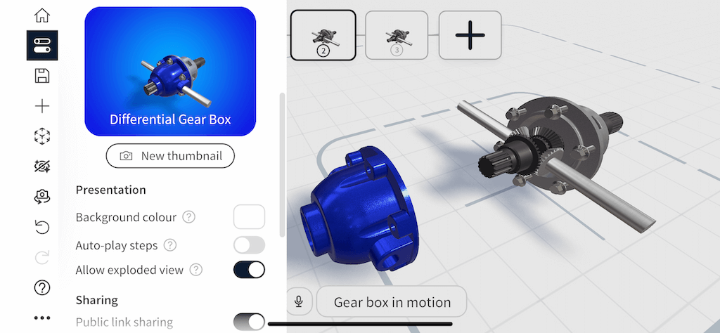 How to enable Jigspace exploded views on your 3D presentation files