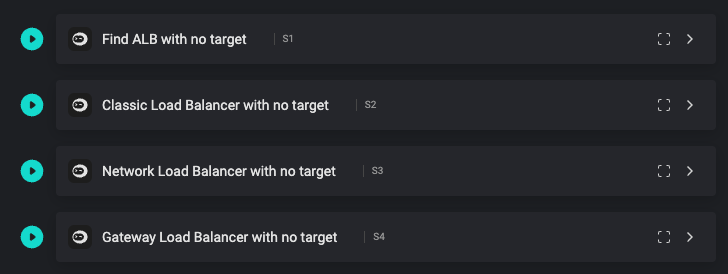 Check for AWS Load Balancers with no target