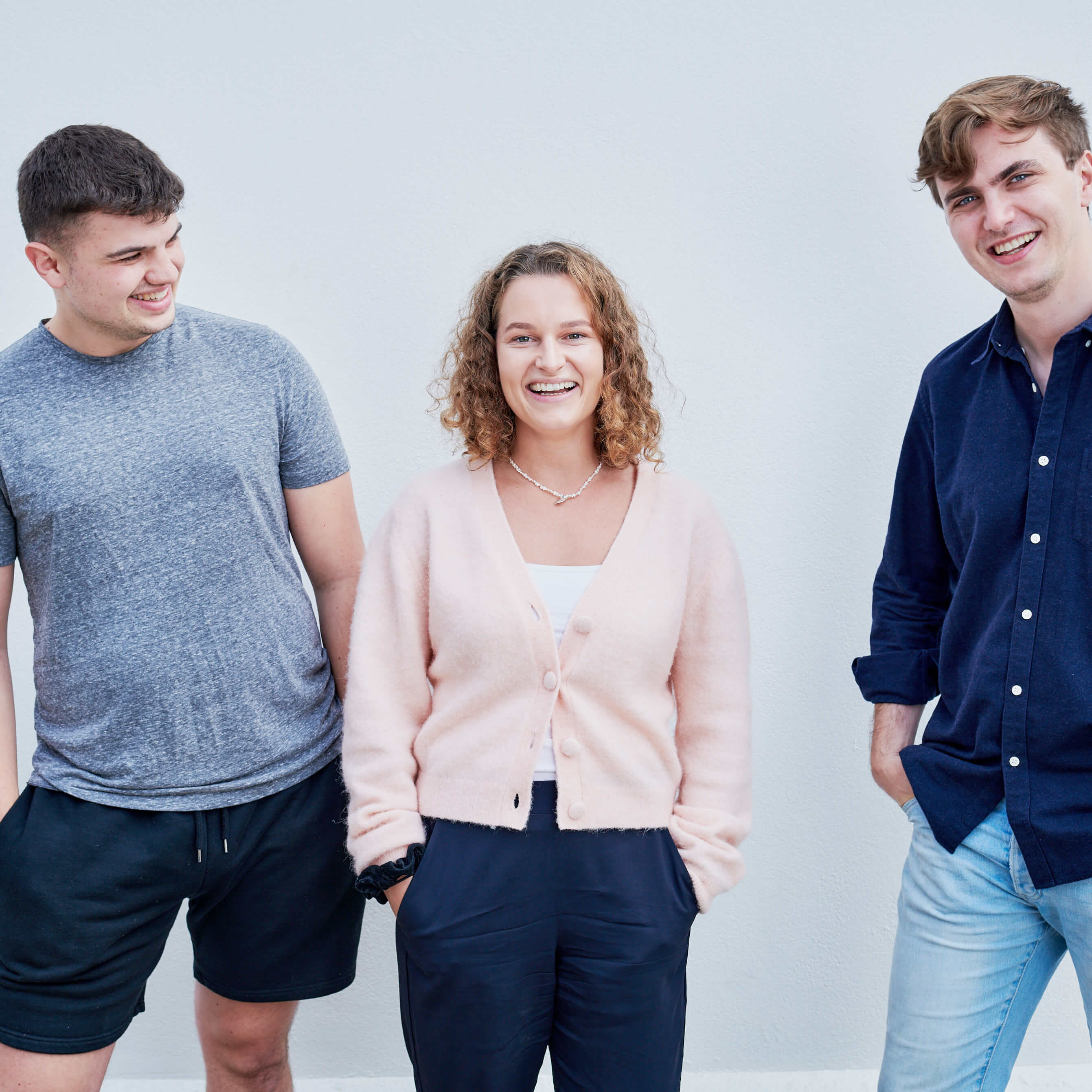 Yonder employees having a laugh together