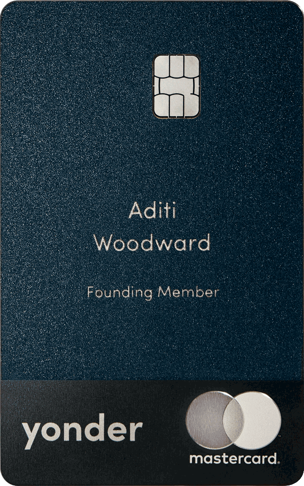 A photo of the tThe Yonder Credit Card