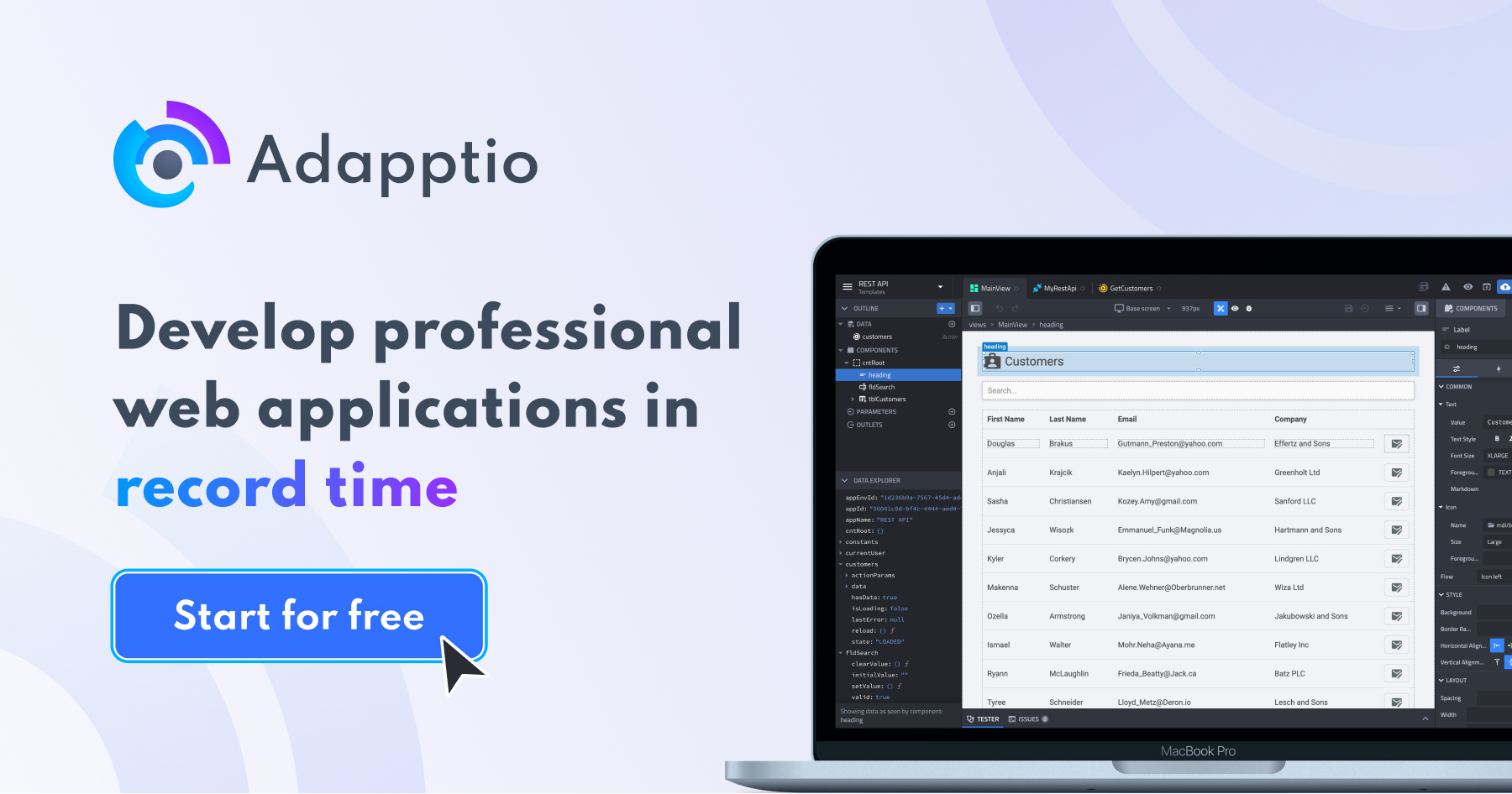 Adapto Code Adapptio - Yes-code application development platform