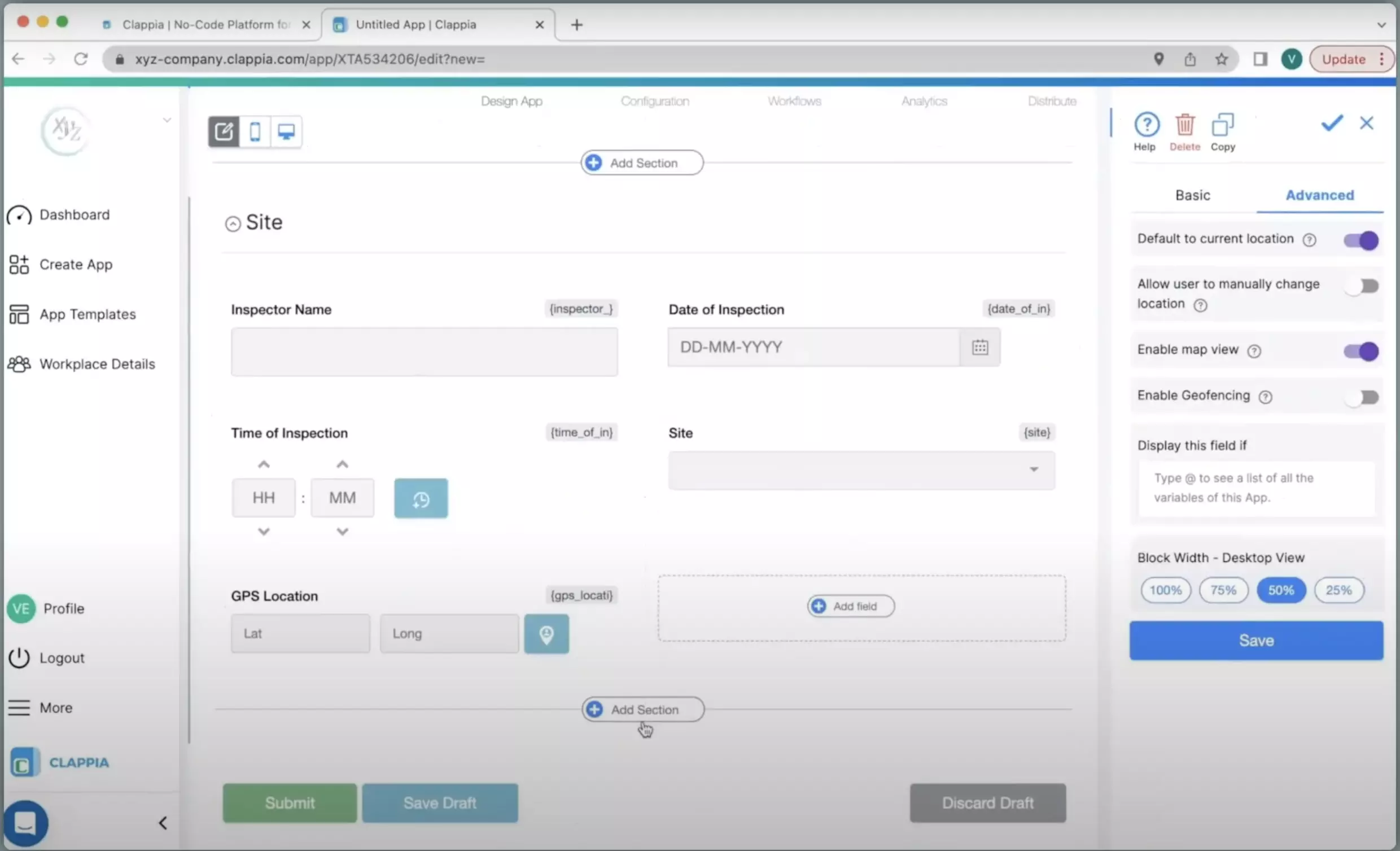  Inspection Process with Clappia's Checklist App