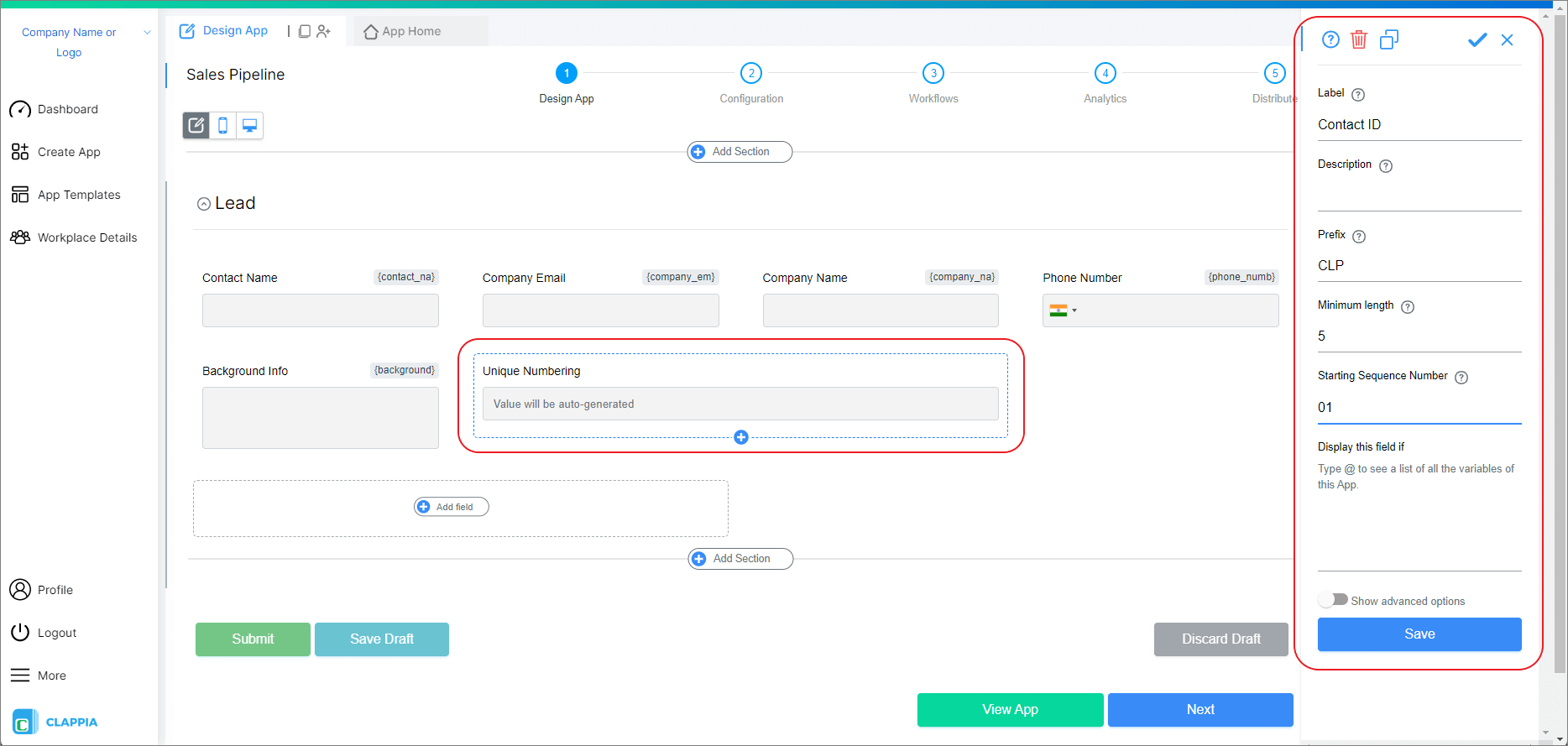 Auto-generating unique sequential IDs