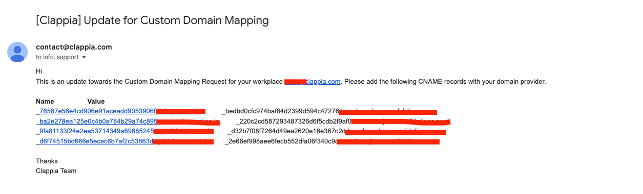 Custom Domain Mapping