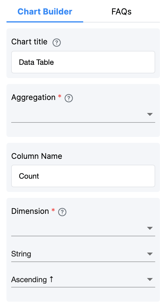 Analytics Data Table Clappia