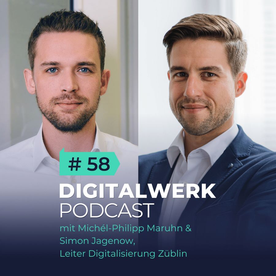 Simon Jagenow (rechts) mit DIGITALWERK-Gründer und Podcast-Gastgeber Michél-Philipp Maruhn