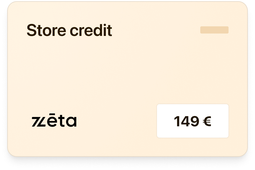 Bigblue store credit option for merchants to handle returns