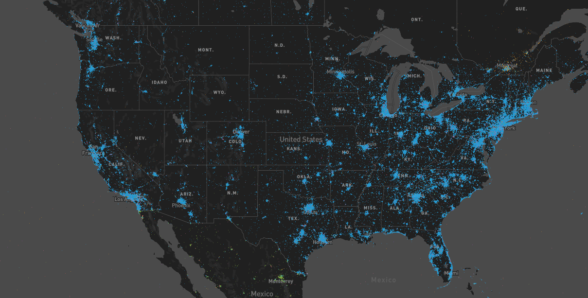 Image depicts a big data analytics visualization