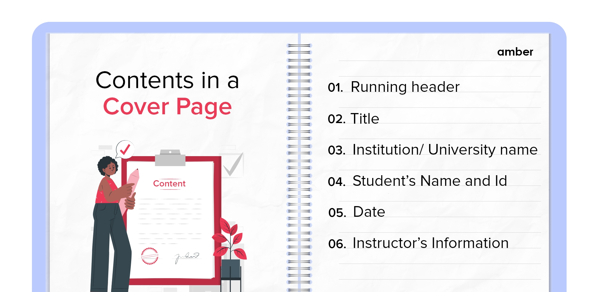 how to present assignment front page