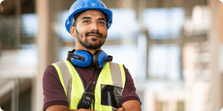 A satisfied user smiles enthusiastically 