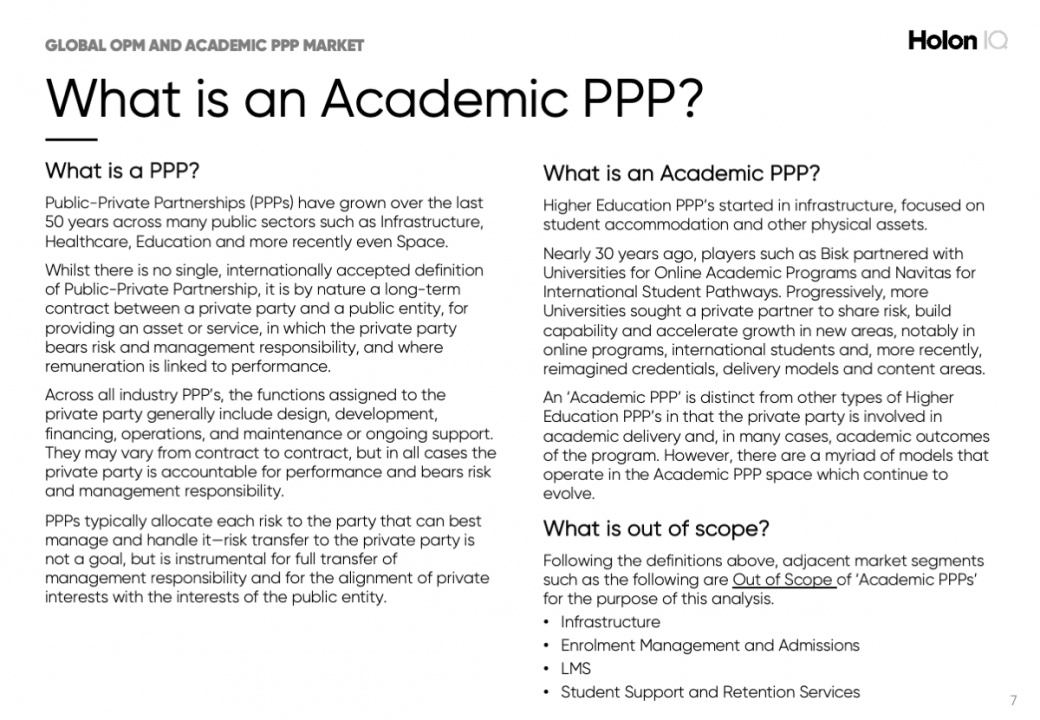The $7B Global OPM and Academic PPP Market