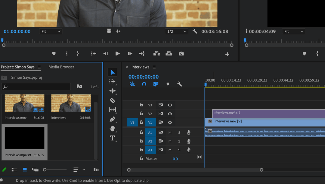 How to subtitle/caption your Adobe Premiere Pro timeline/sequence