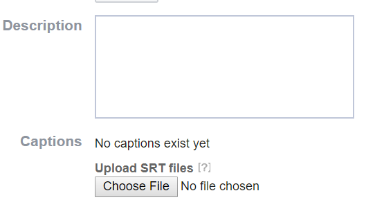 Click Choose File below Upload SRT files and select the .srt file you downloaded from Simon Says