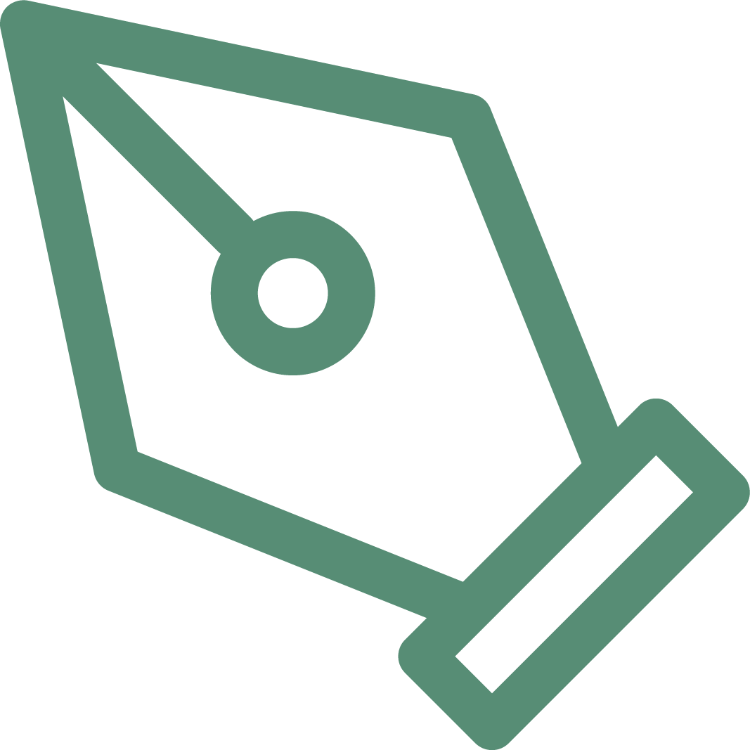 A fountain pen icon representing how Swiftly insights can build and grow customer loyalty via their shopping experience.