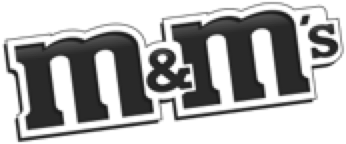 The M&M Chocolate Candy logo.