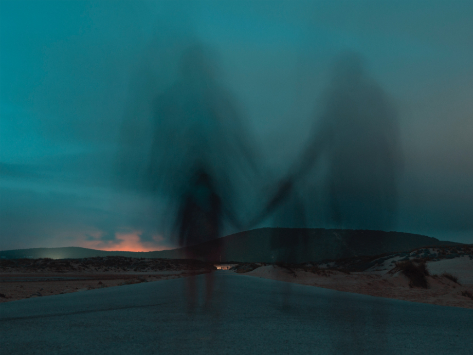 Ghosts during sunset