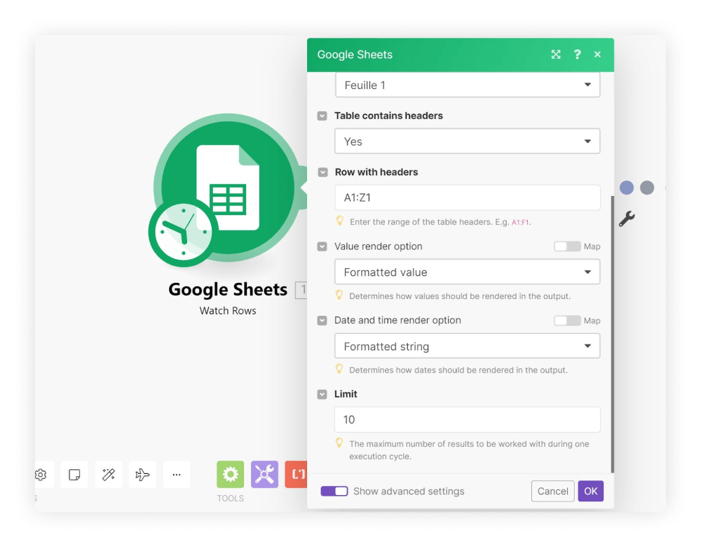 gsheet module