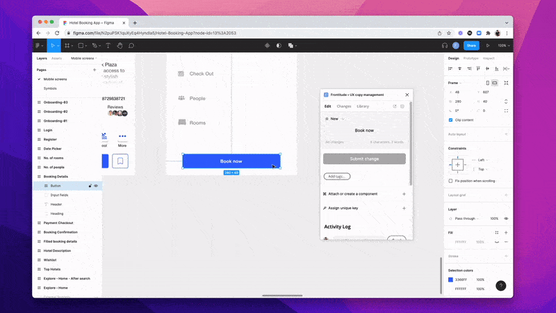 Creating a Copy Component using Frontitude's Figma plugin