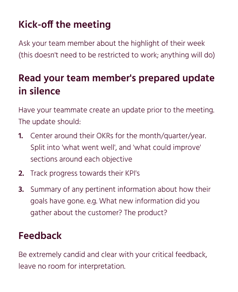 Free One-on-one Meeting Agenda Templates