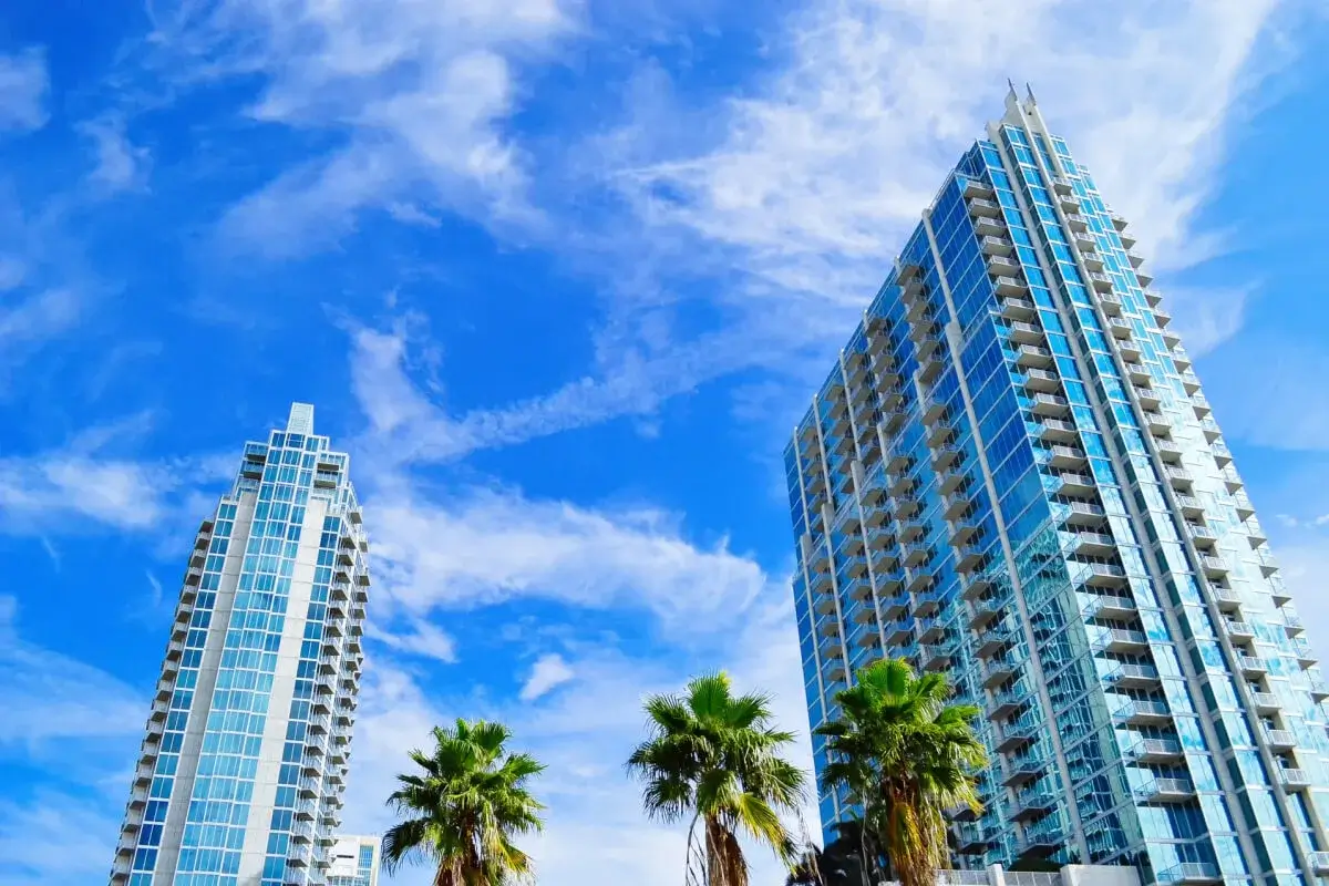 Two buildings standing