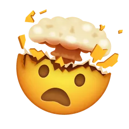 exploding brain emoji