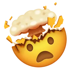 exploding brain emoji
