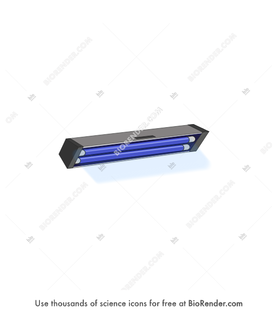 UV lamp (on)