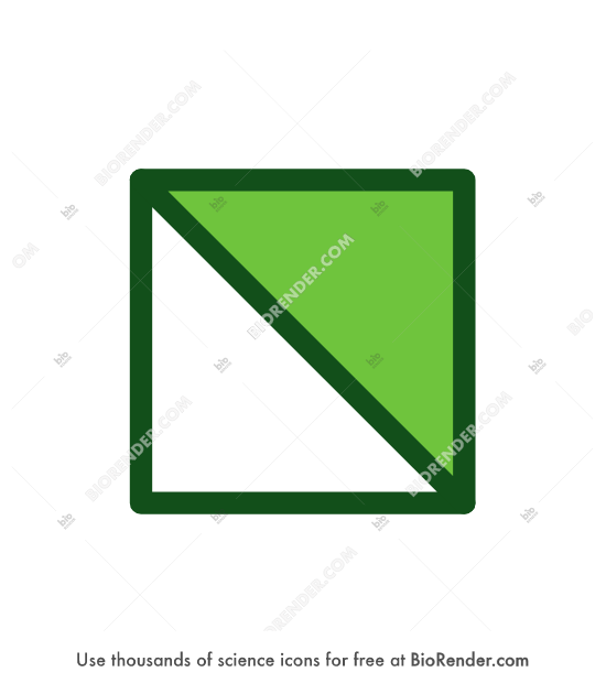 ManN - Editable icon of a crossed square symbol for D-Mannosamine (ManN)