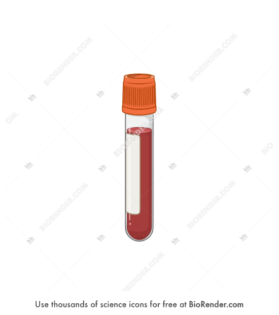 Free Blood vial (labelled with top) Icons, Symbols & Images BioRender